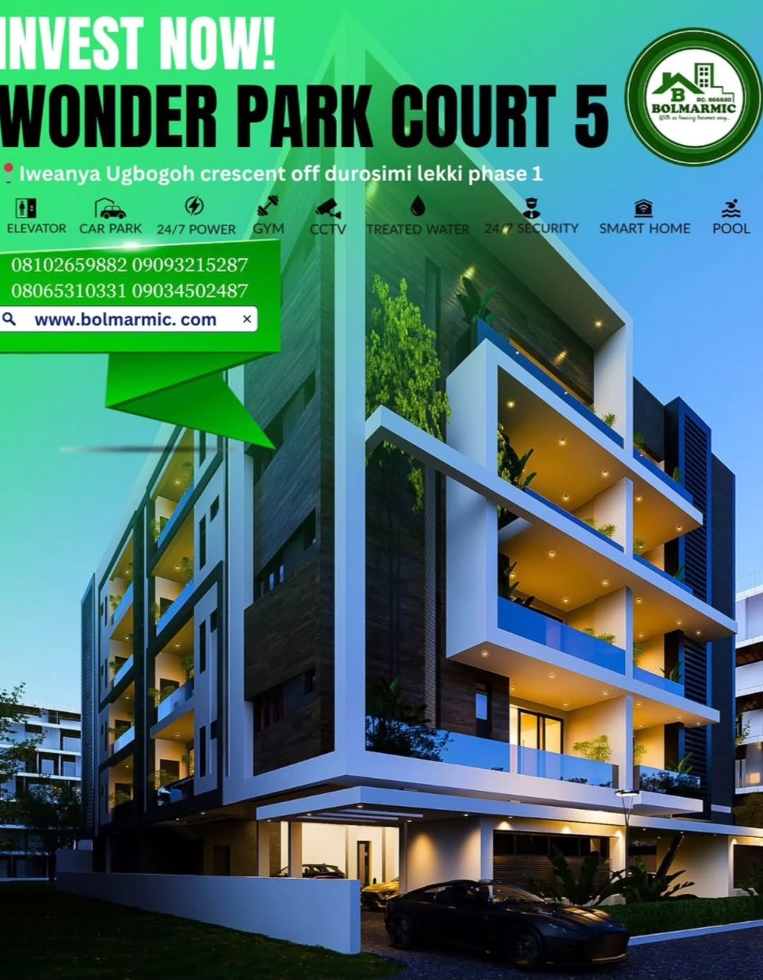 Lekki’s Smart Oasis: 2-Bed Haven with Rooftop Pool