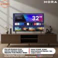 Hisense Mora 32″ Frameless Smart TV: Crisp Viewing, 1-Year Warranty