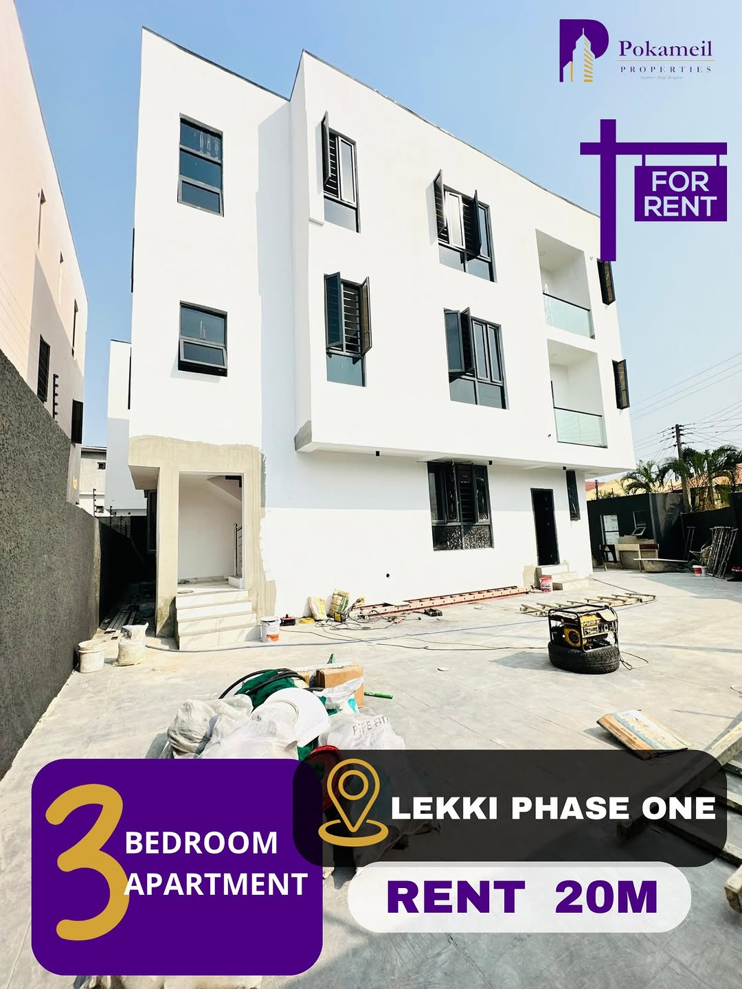 Lekki Phase One: New 3-Bed with BQ & Serenity