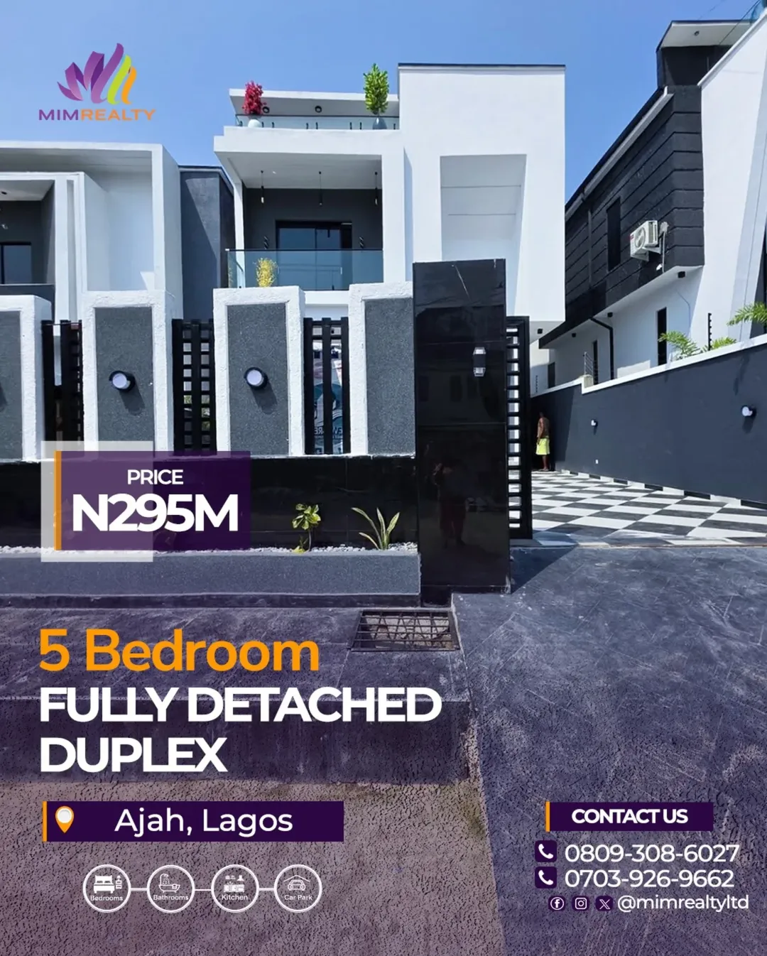 5-Bed Ajah Palace: Pool, Jacuzzi & 24/7 Security