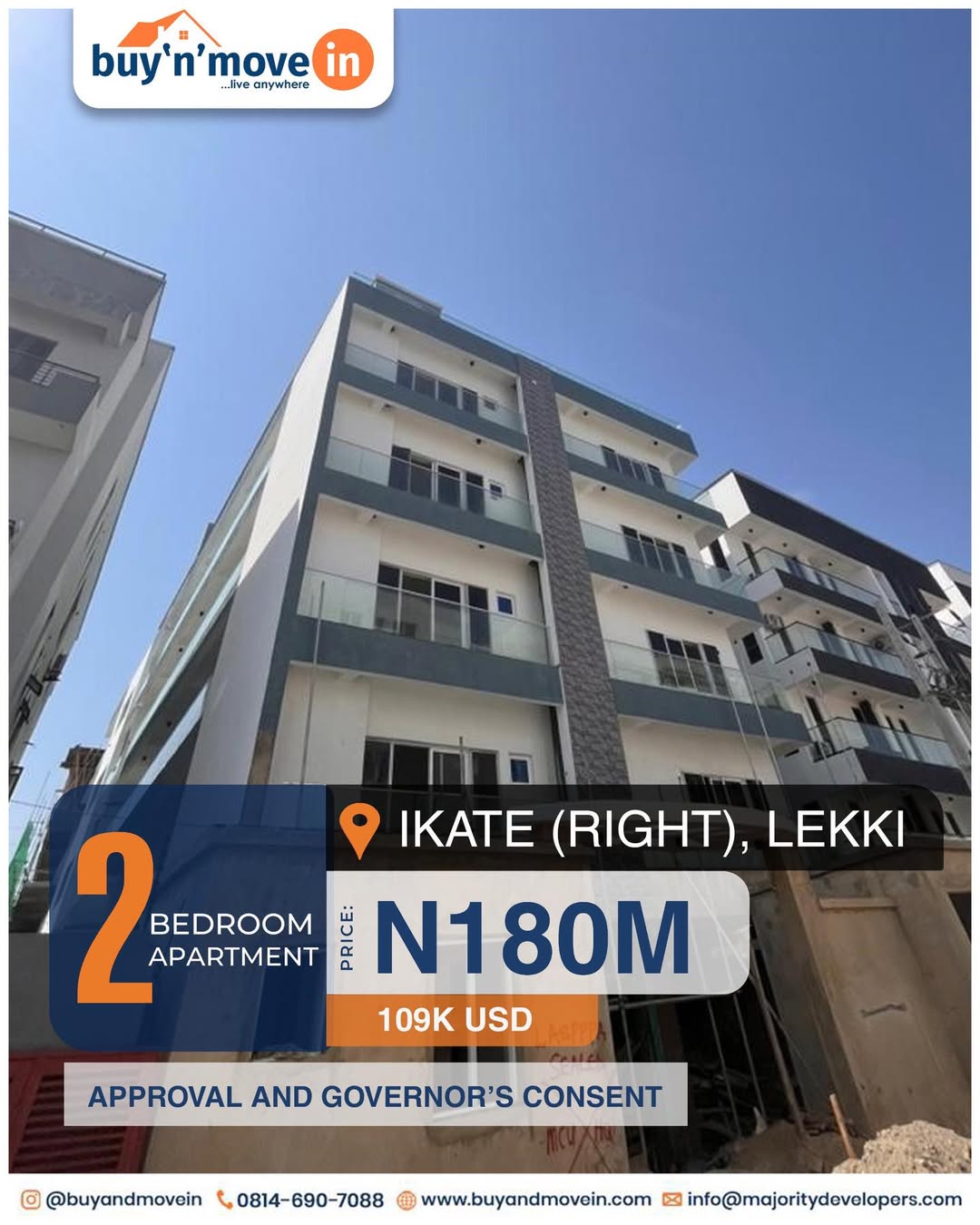 Lekki’s Finest: 2BR Family Haven in Ikate
