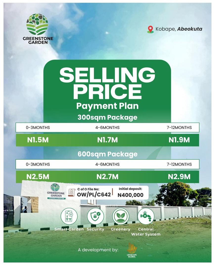 Secure Your Eco-Haven Near Dapo Estate