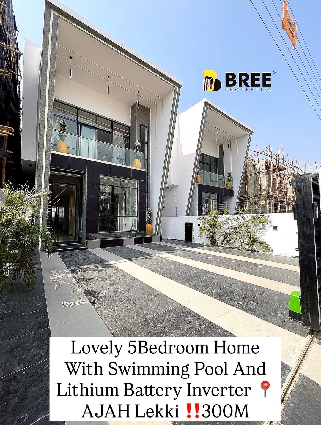 Opulent 5-Bedroom Haven with Resort-Style Pool in Ajah