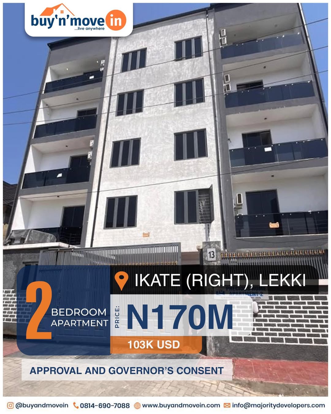 Lekki’s Finest: 2-Bedroom Family Haven in Ikate