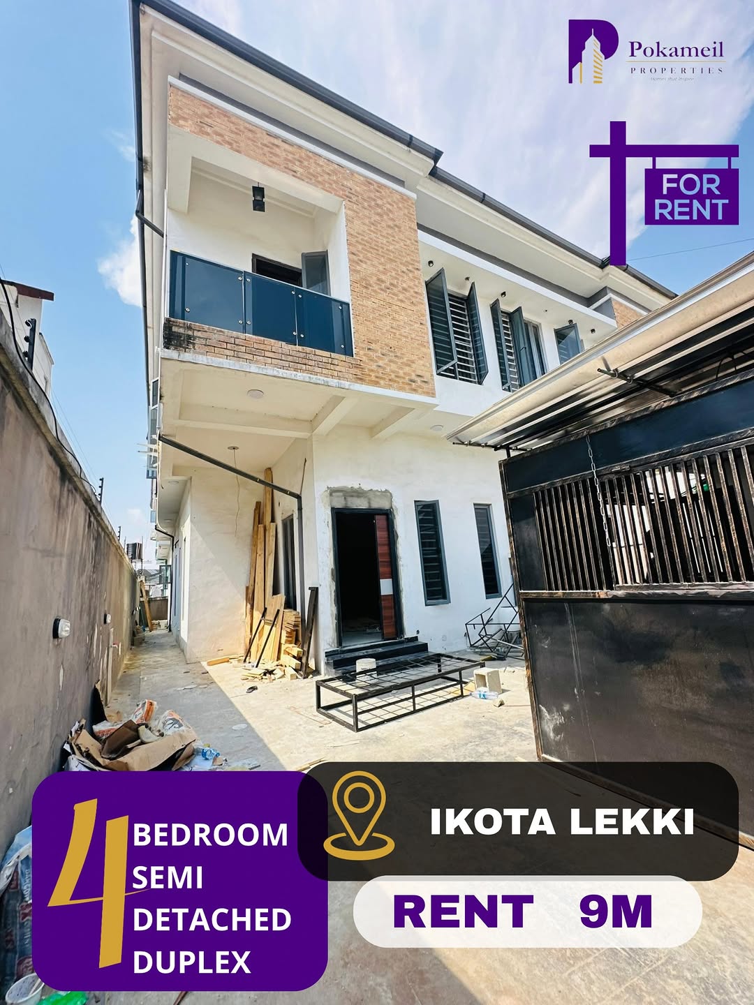 Ikota’s Finest: Modern 4-Bed Duplex with BQ