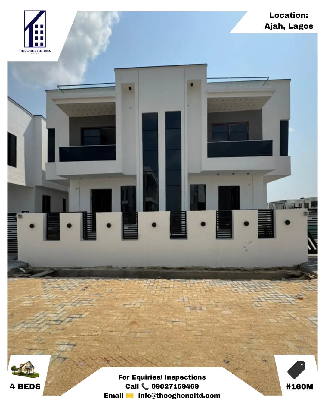 Elegant 4-Bedroom Duplex with En-Suites & Smart Features