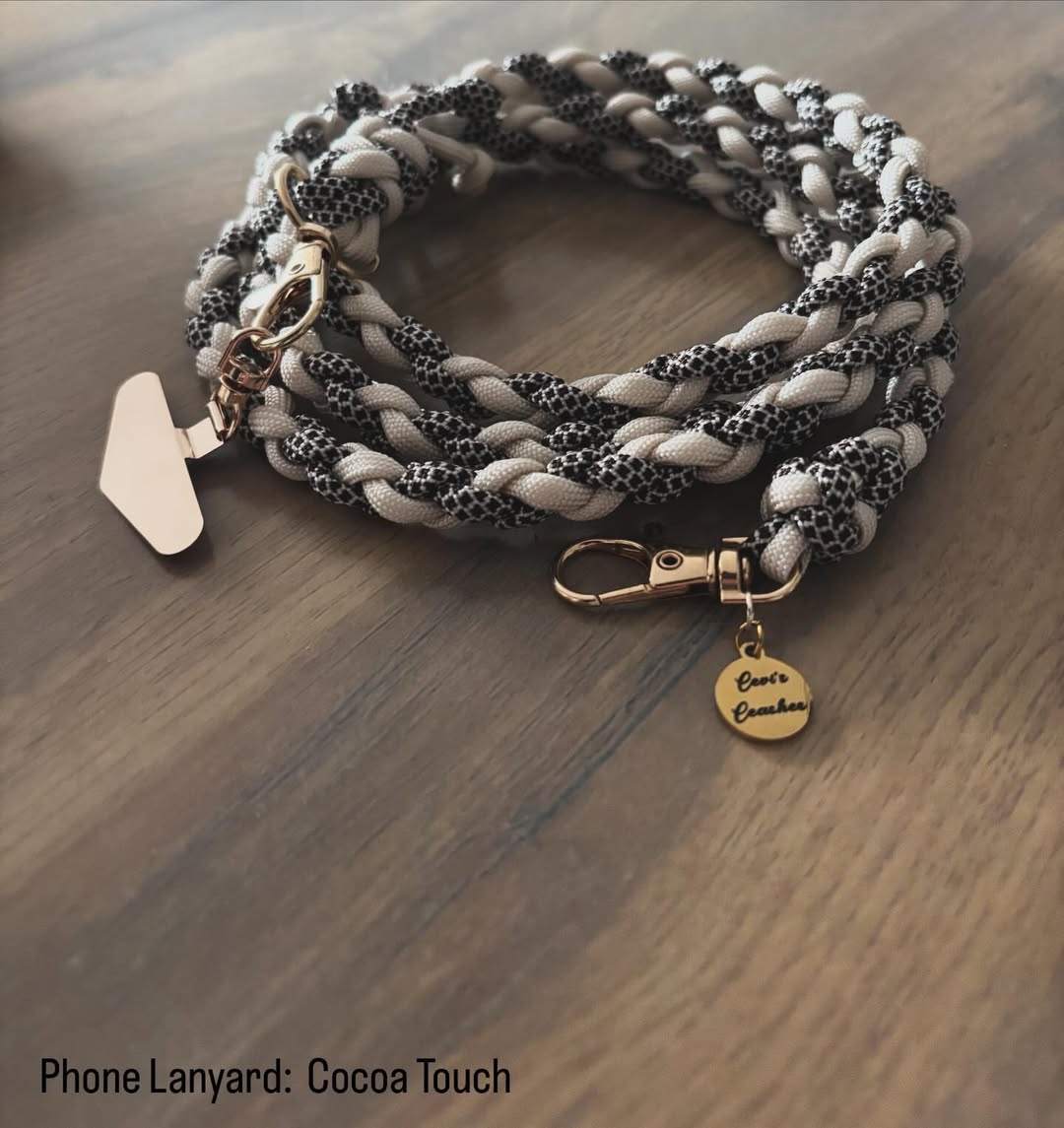 Custom Phone Lanyards: Gold & Paracord, Handmade & Stylish