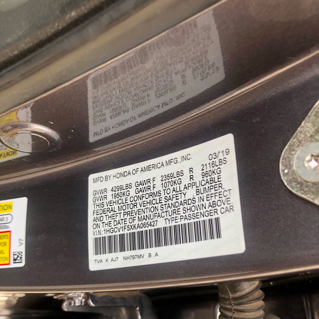 2019 Honda Accord: Duty-Paid & Immaculate