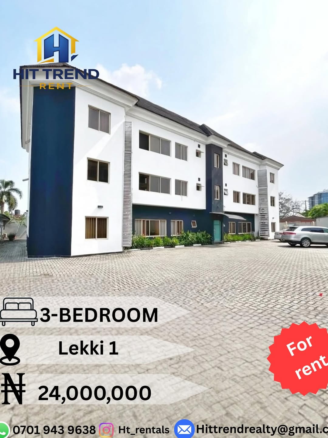 Luxury 3BR with BQ in Prime Lekki