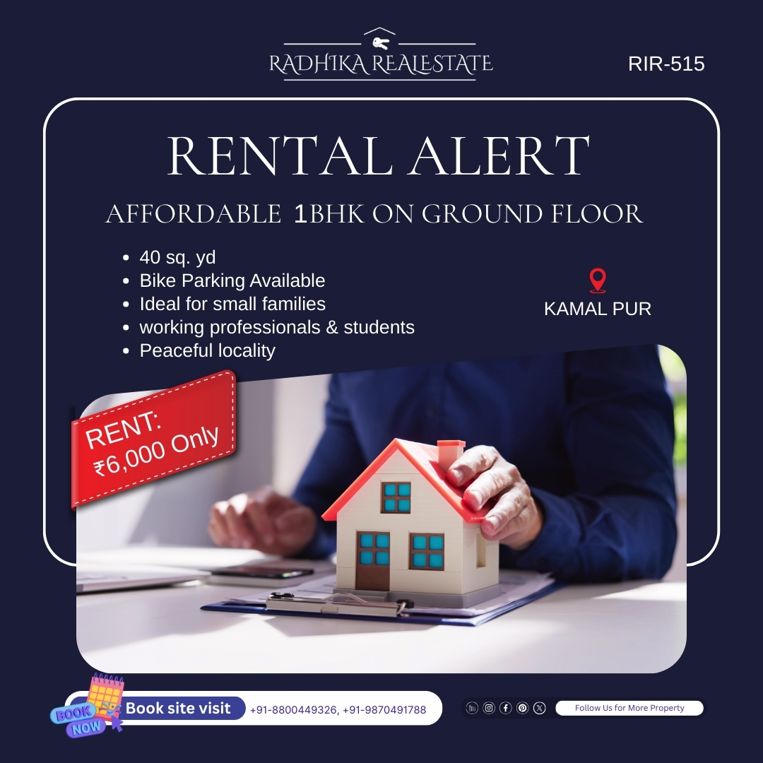 Budget-Friendly 1BHK with Bike Parking in Kamal Pur