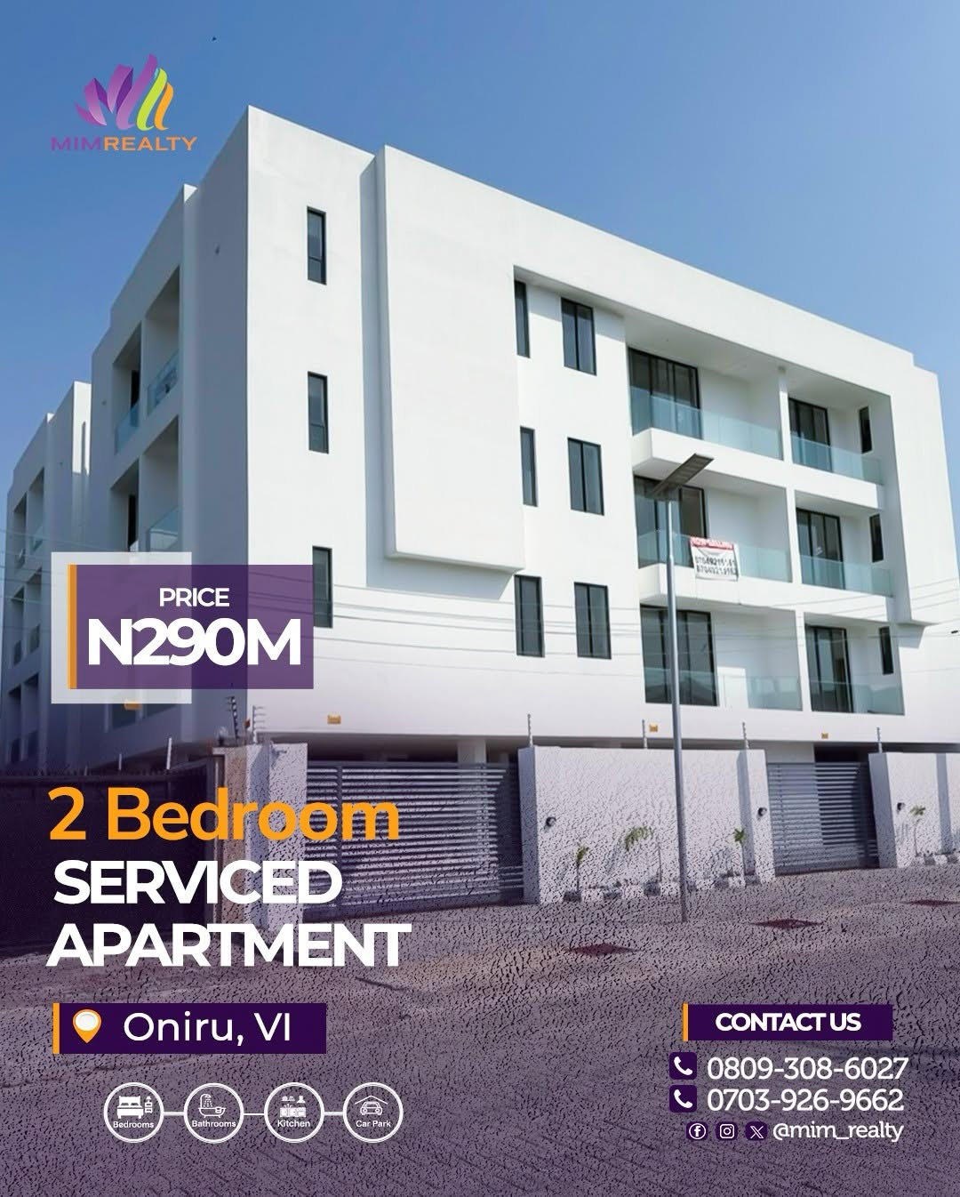Prime Oniru 2BR with Pool & Gym | ₦290M