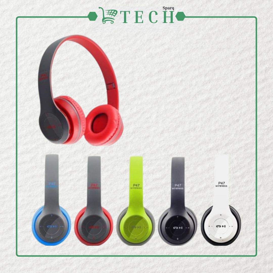 Unleash Deep Bass: P47 Foldable Wireless Headphones