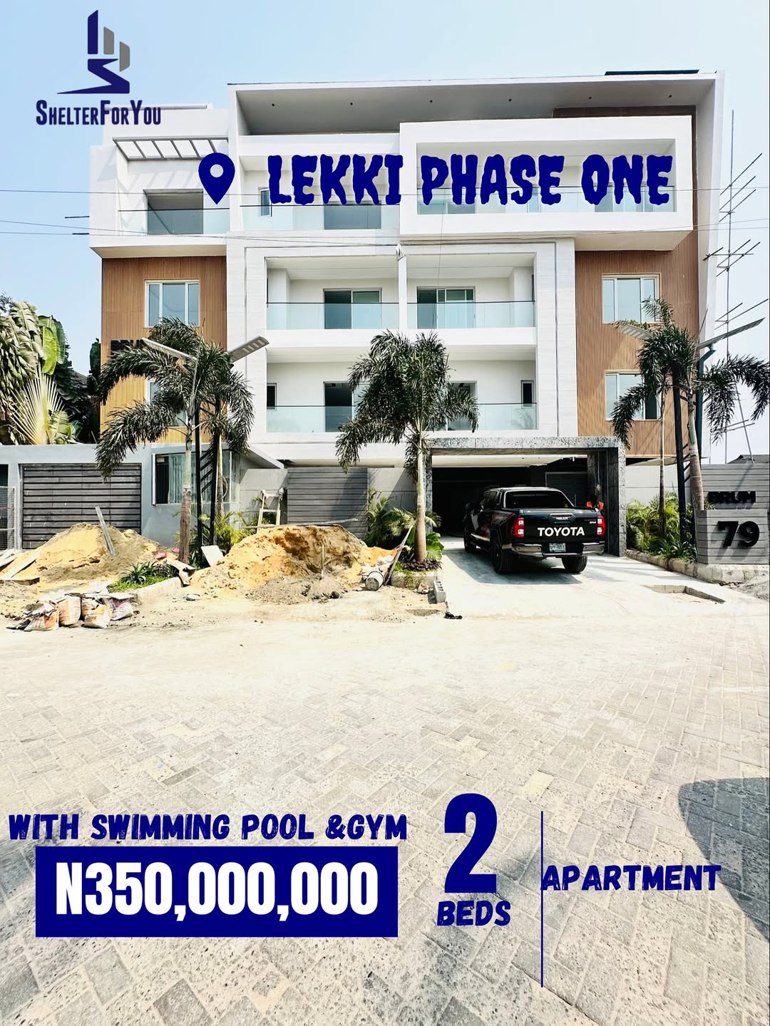 Lekki’s Finest 2-Bed Haven: Pool, Gym & Elevator