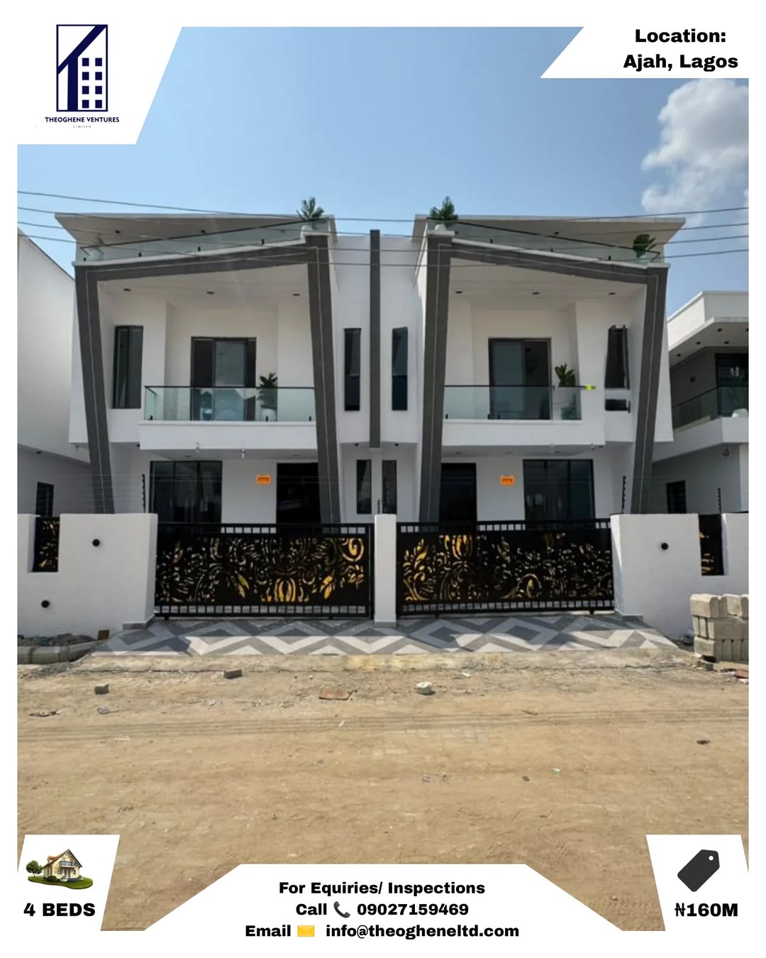 Spacious 4-Bedroom Haven in Ajah with Premium Finishes