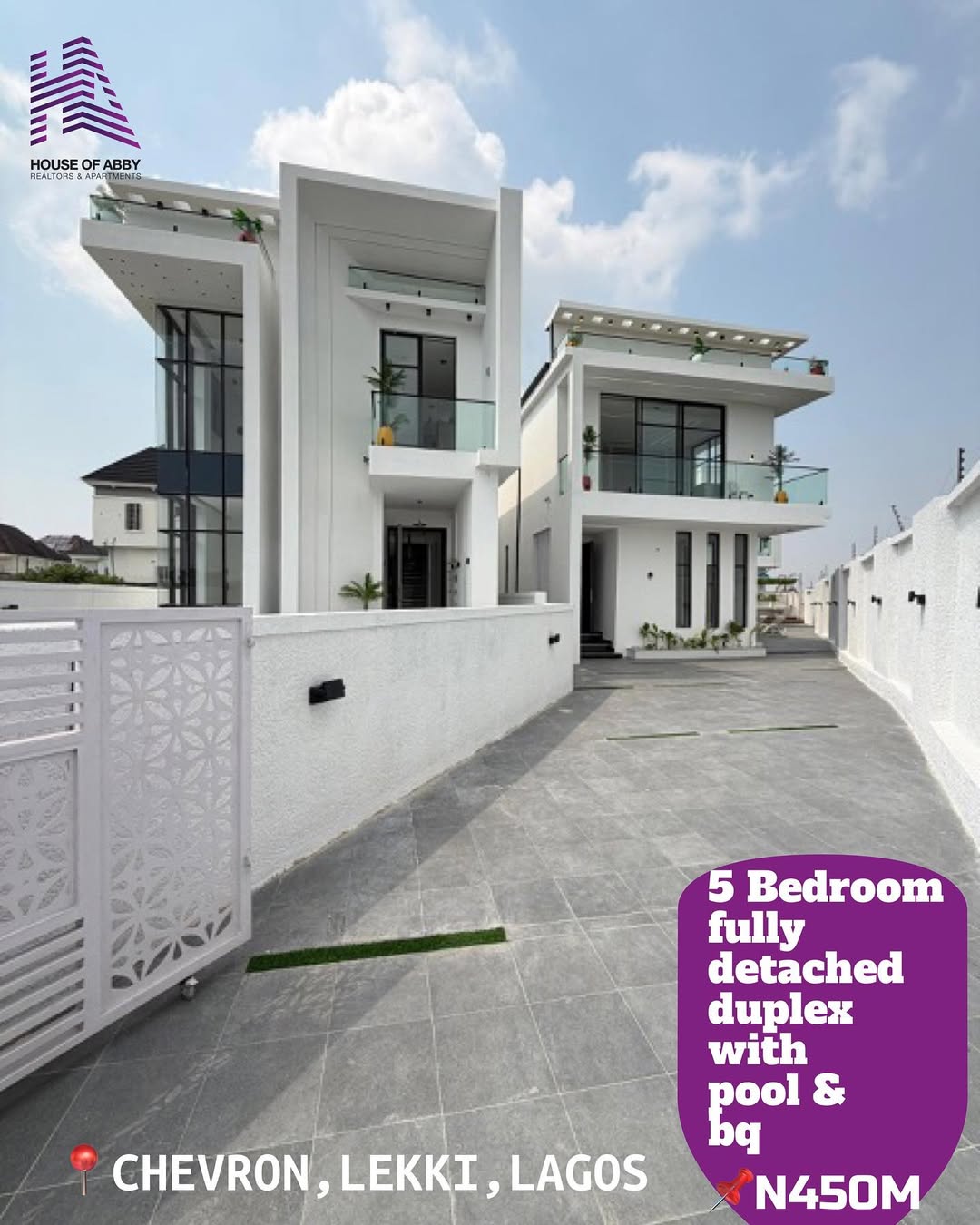 Sleek 5-Bed Dulex with Pool in Prime Lekki