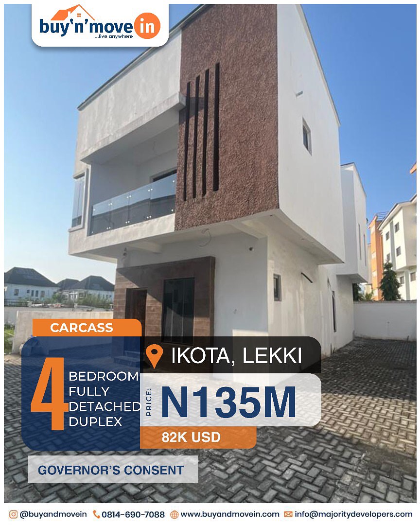 4-Bed Detached Gem in Secure Ikota Estate