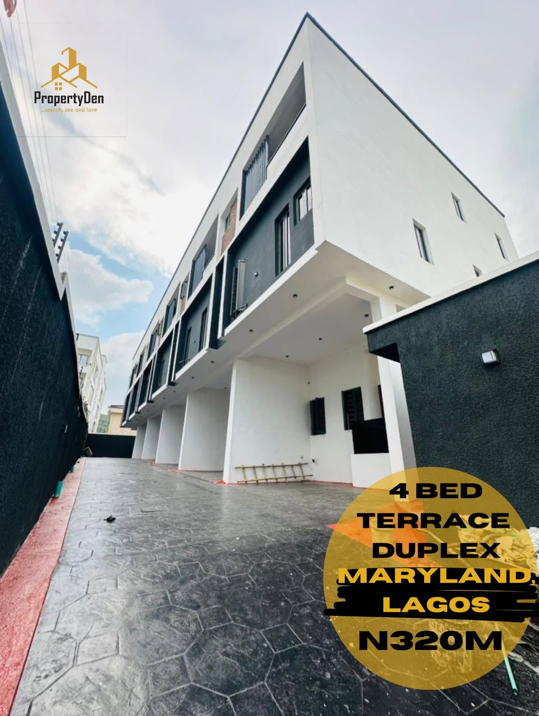 Newly Built 4-Bed Terrace Duplex in Secure Maryland Estate