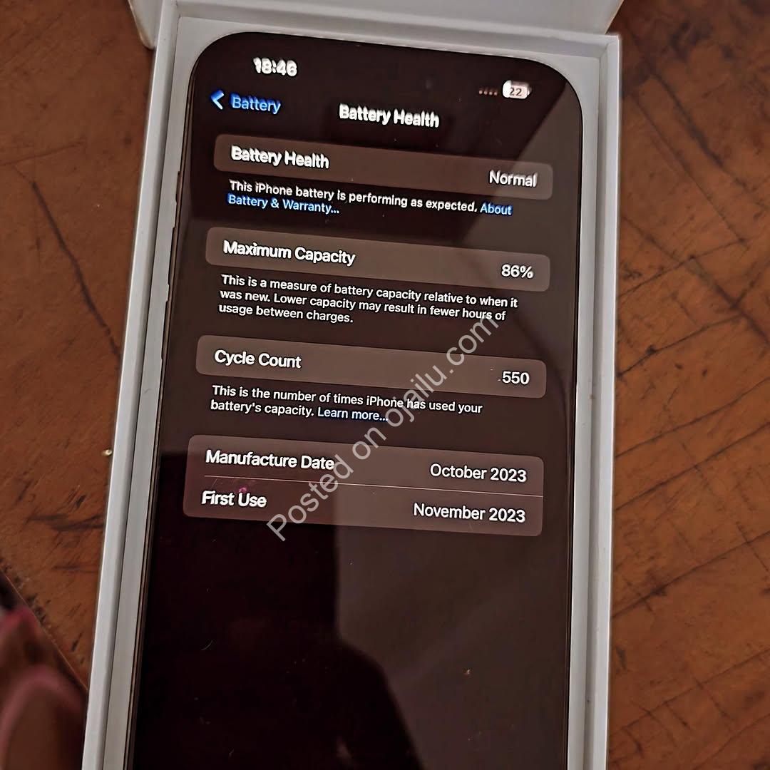 Unlock Her Joy: 256GB iPhone 15 Pro Max, 86% Battery, Premium & Ready