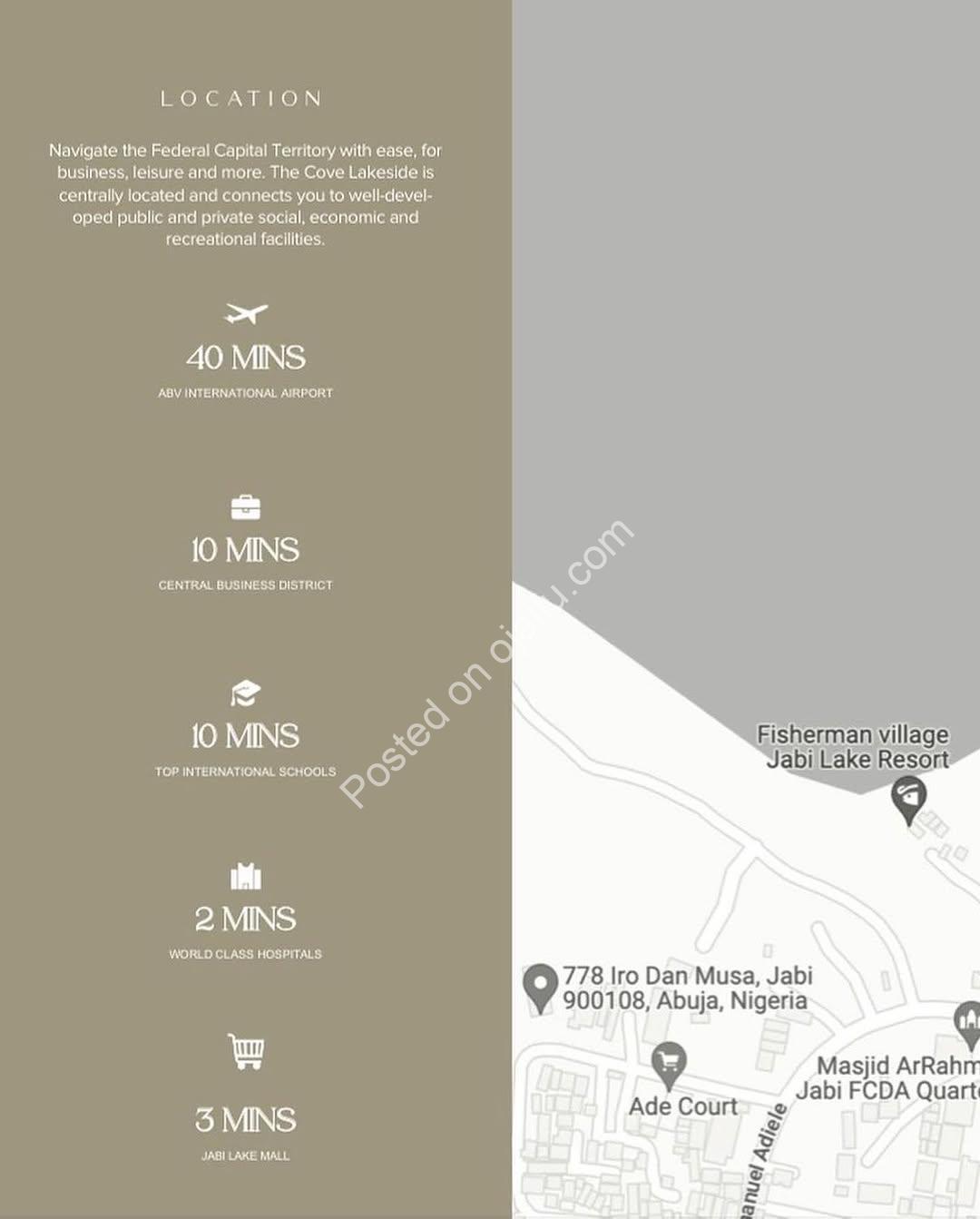 Lakeside Luxury Awaits at The Cove, Abuja