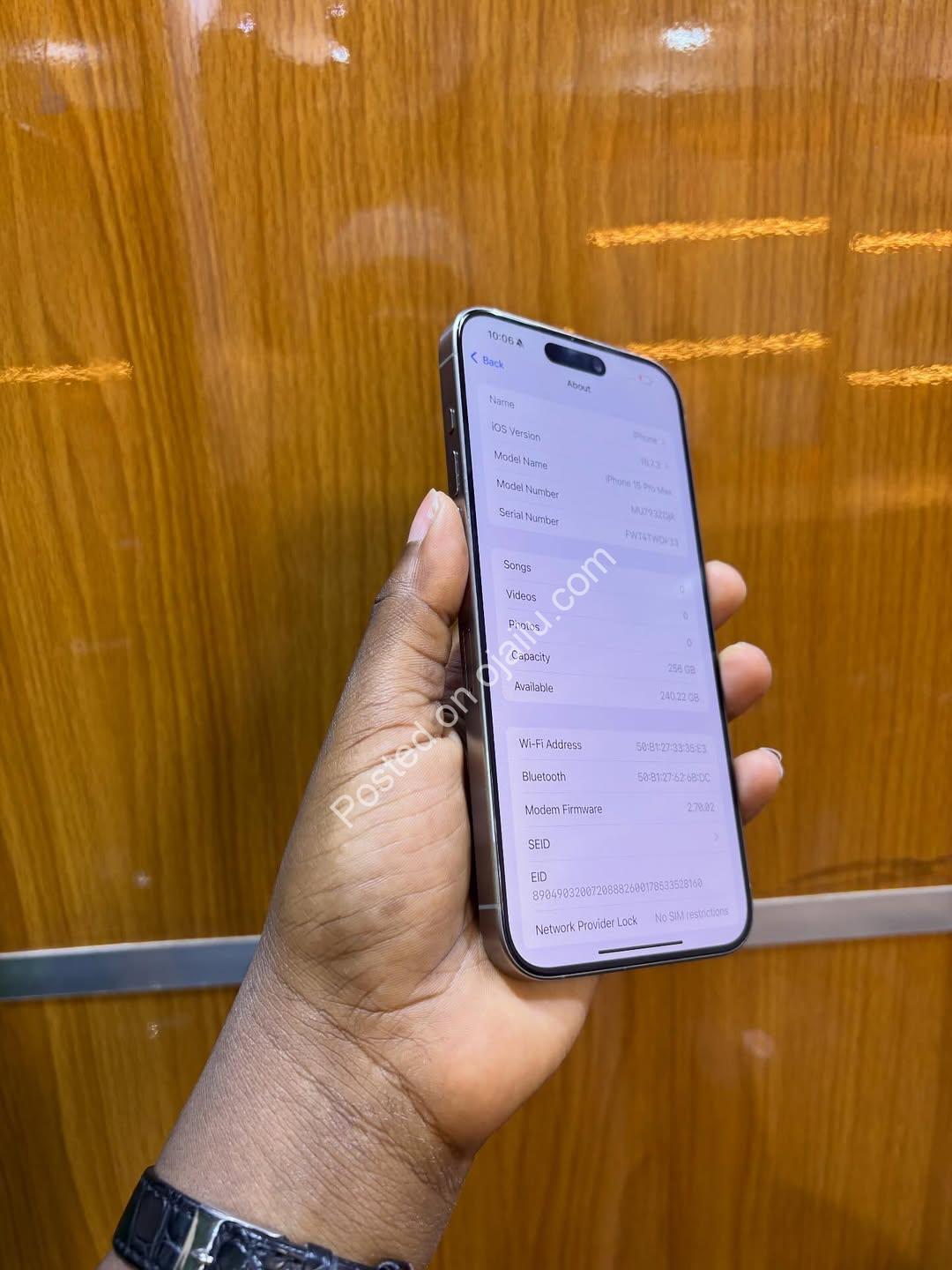 UK iPhone 15 Pro Max 256GB | Premium & Powerful