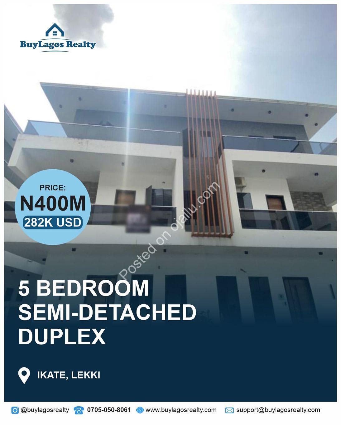 Lekki’s Finest: 4-Bed Duplex with BQ in Gated Estate