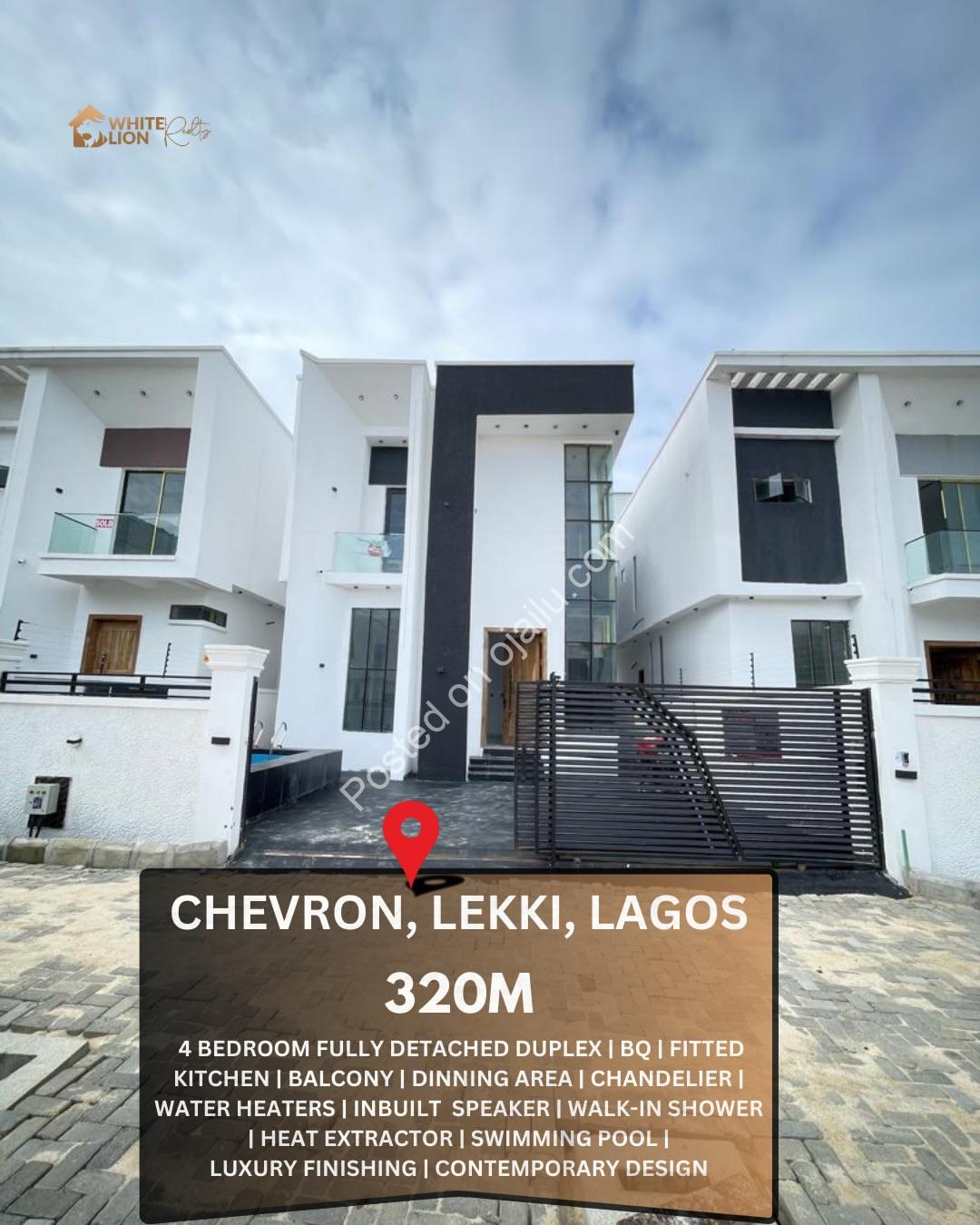 Sleek 4-Bed Duplex with Resort-Style Pool in Chevron