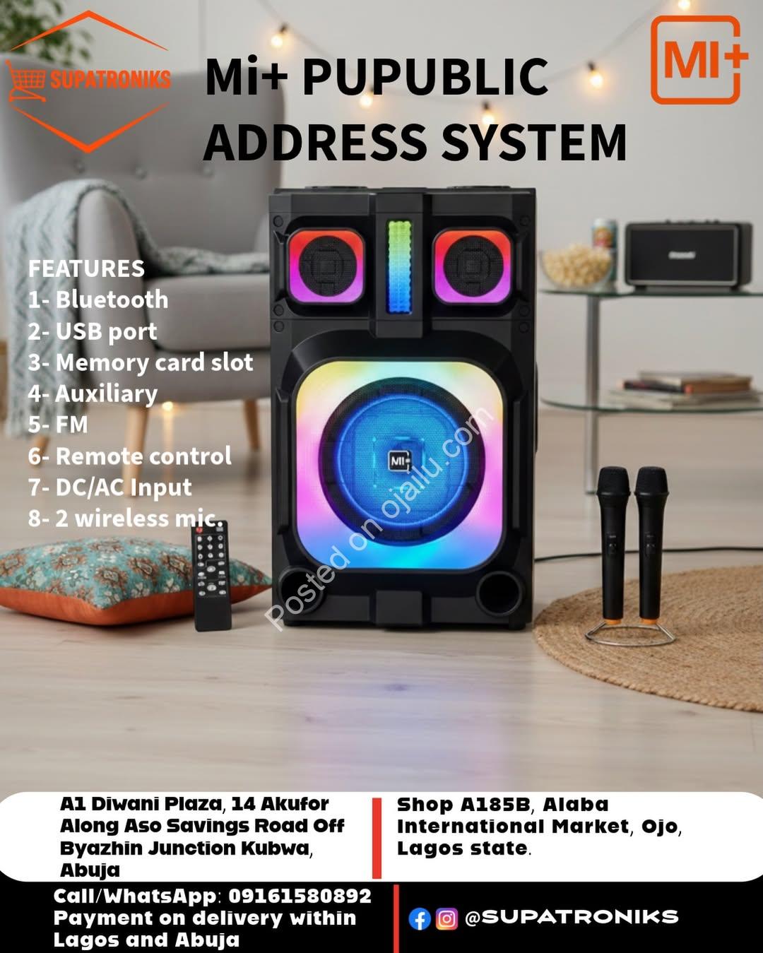 MI+ Portable Powerhouse: Command Every Event with Unbeatable Sound & Wireless Mics!