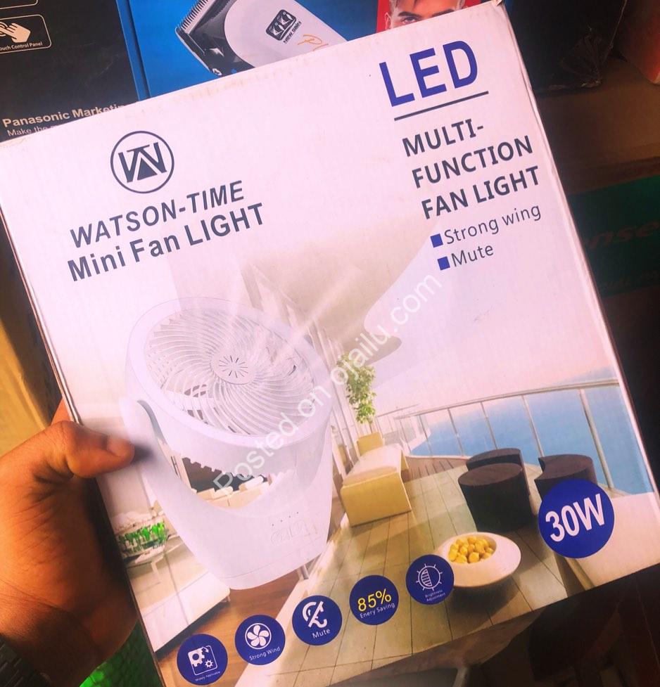 Stay Cool & Bright: Watson-Time Mini Fan Light