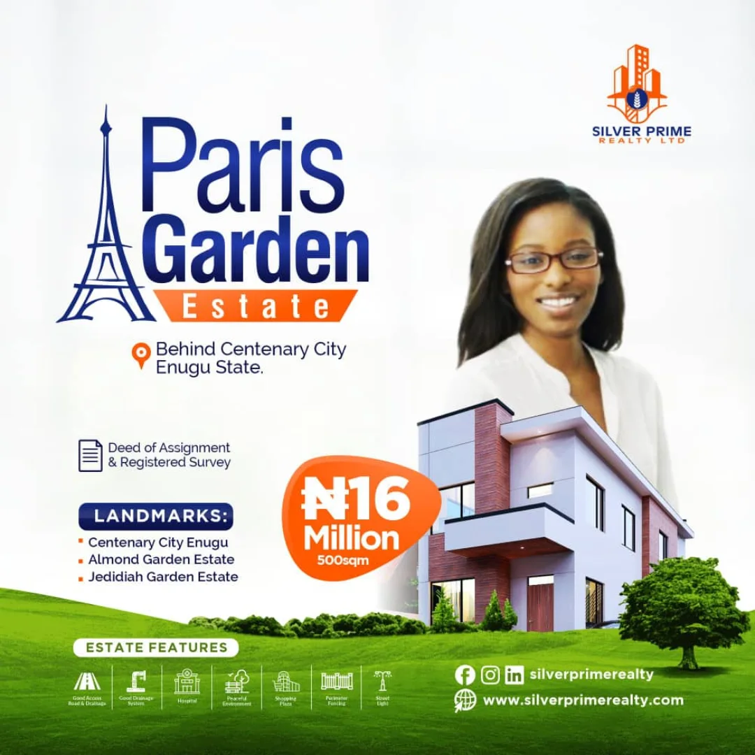 Prime Enugu Land: 500sqm in Gated Paris Garden Estate