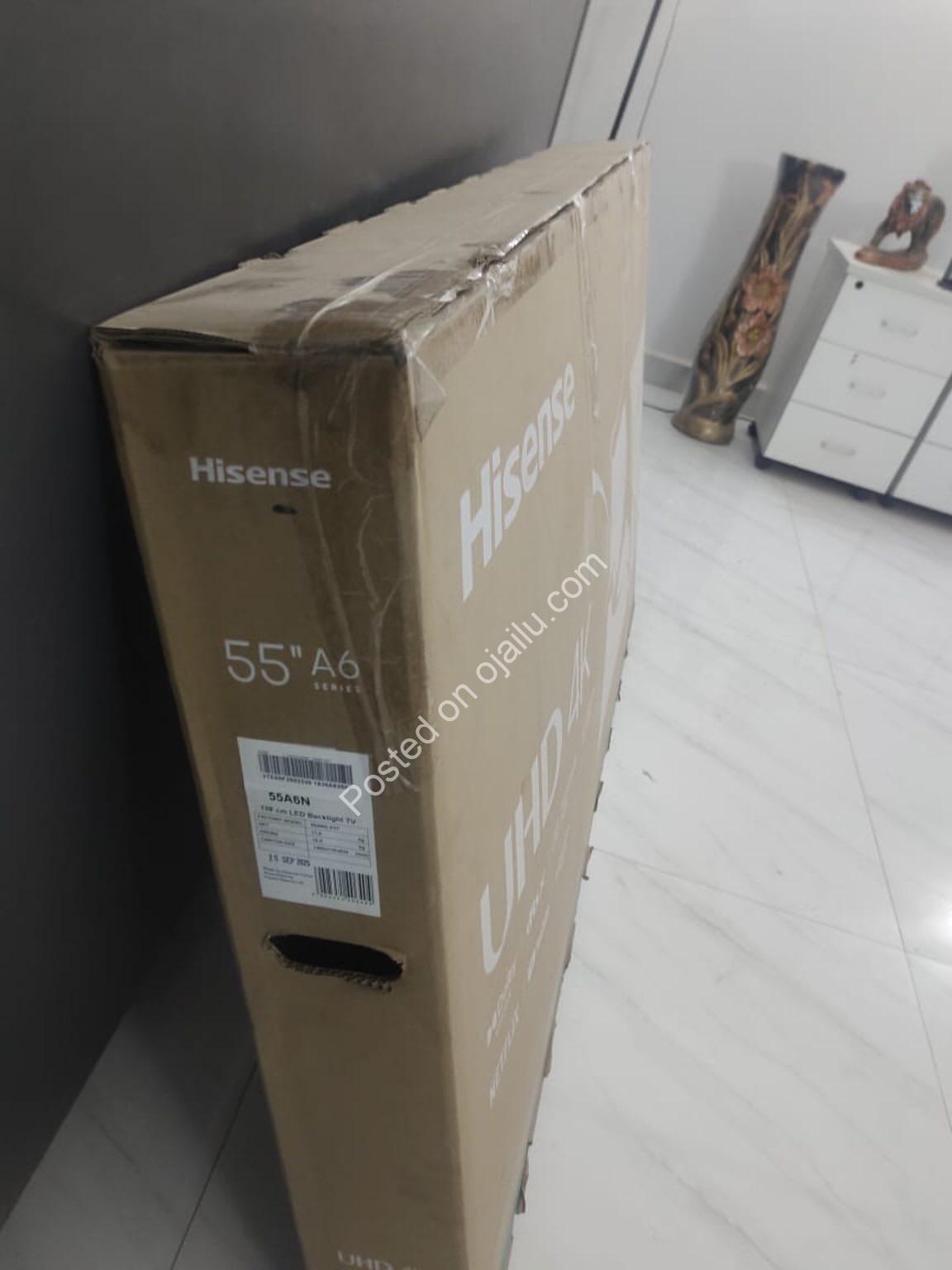 Brand-New 55″ Hisense UHD TV: Immersive Viewing, Abuja Pickup
