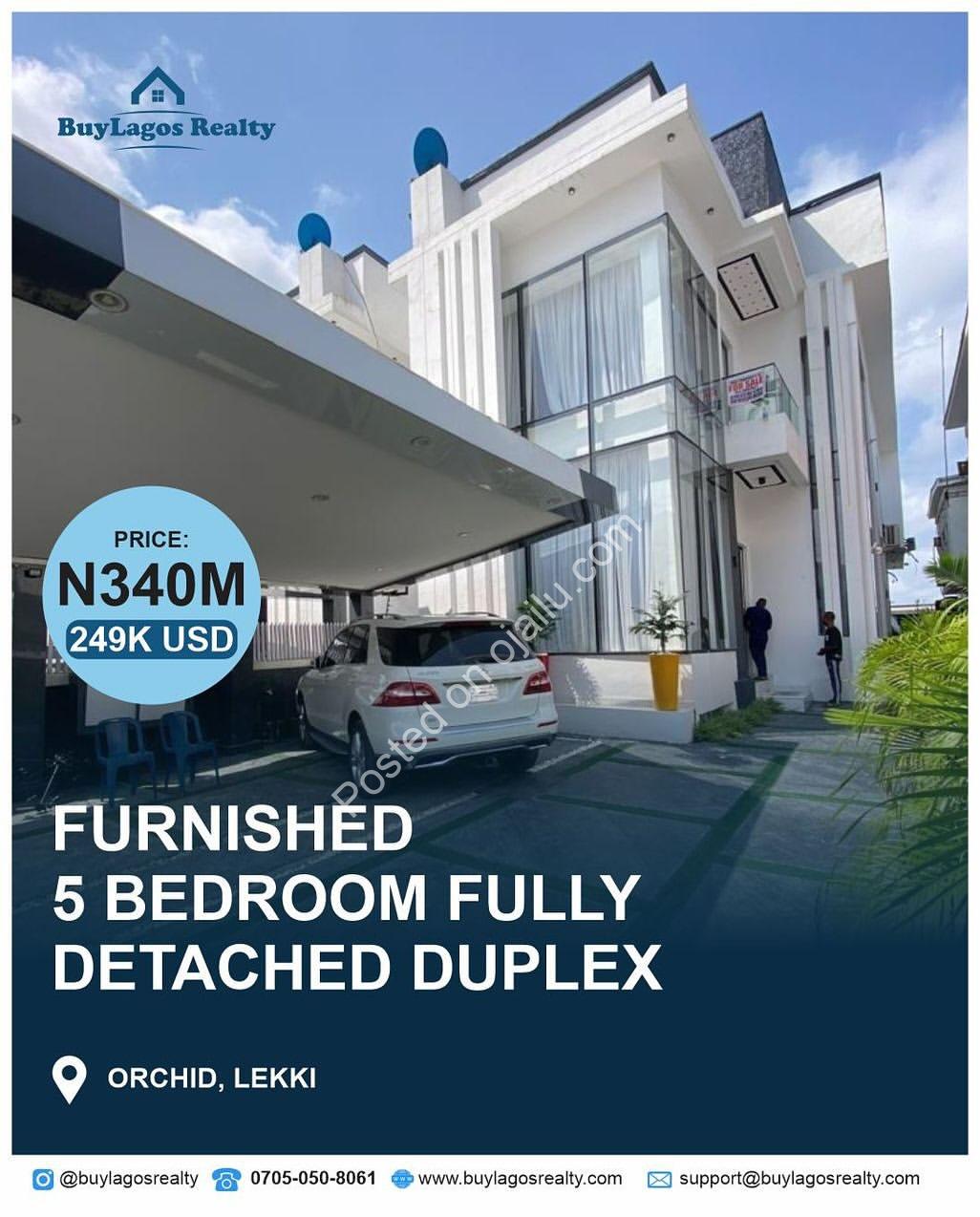 Spacious 5-Bedroom Haven in Prime Lekki