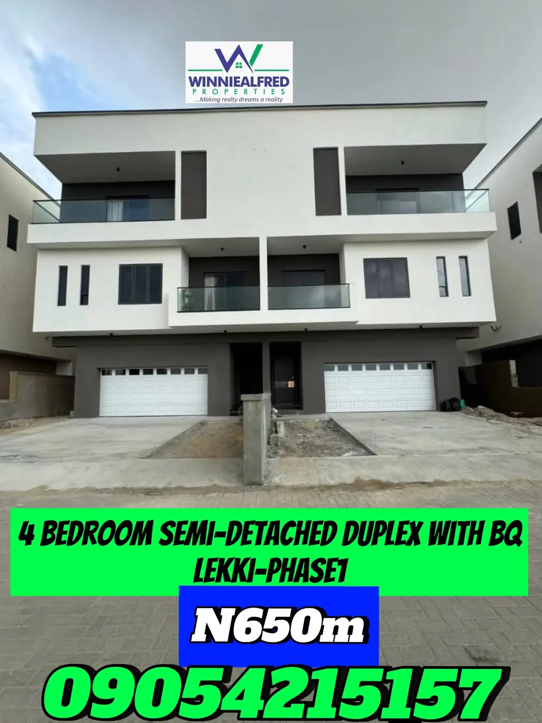 Spacious 4-Bed Duplex with Pool & BQ in Lekki