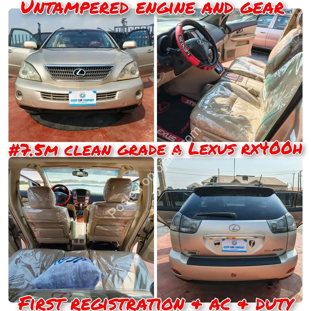 Lexus RX400H Hybrid: Master Fuel Saver, ₦7.5M