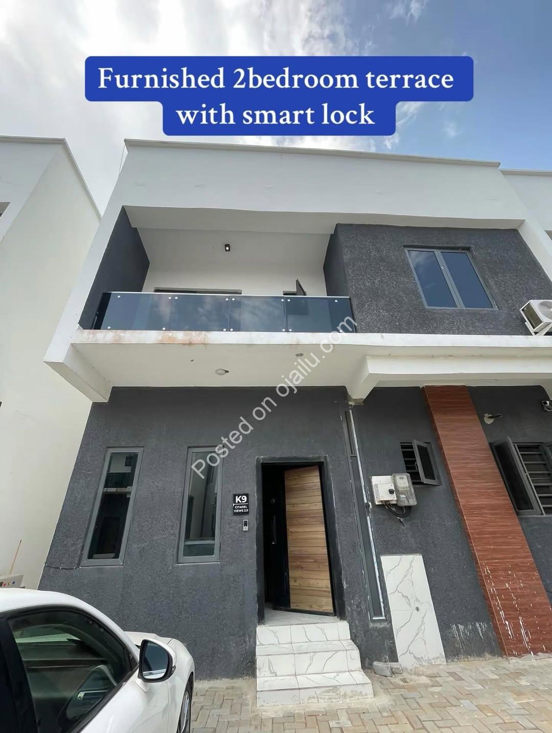 Solar-Powered Haven: 2BR Terrace Duplex in Ajah