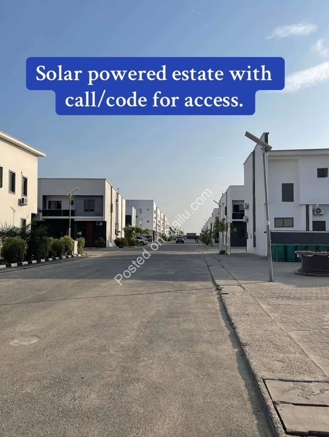 Solar-Powered Haven: 2BR Terrace Duplex in Ajah