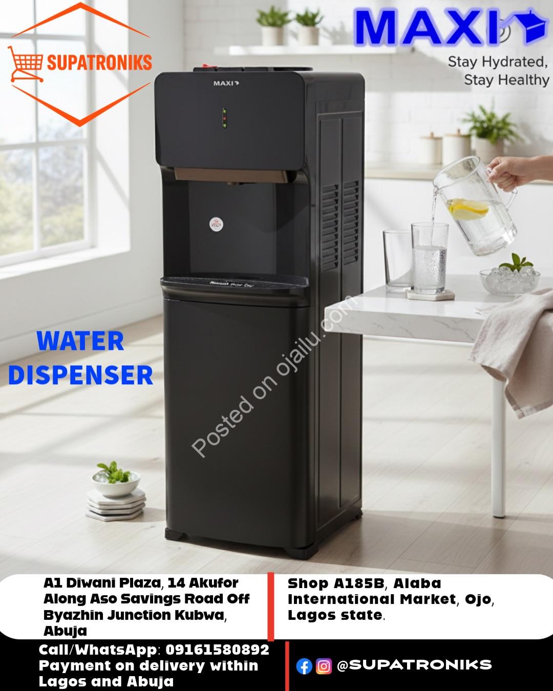 Maxi Water Dispenser: Hot, Cold, Room Temp Bliss!  ❄️