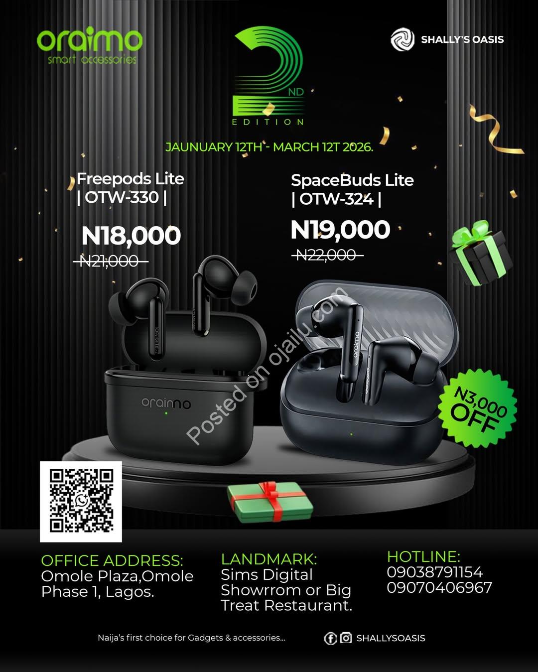 Final Call: Oraimo Tech Blowout—Grab Yours Now!