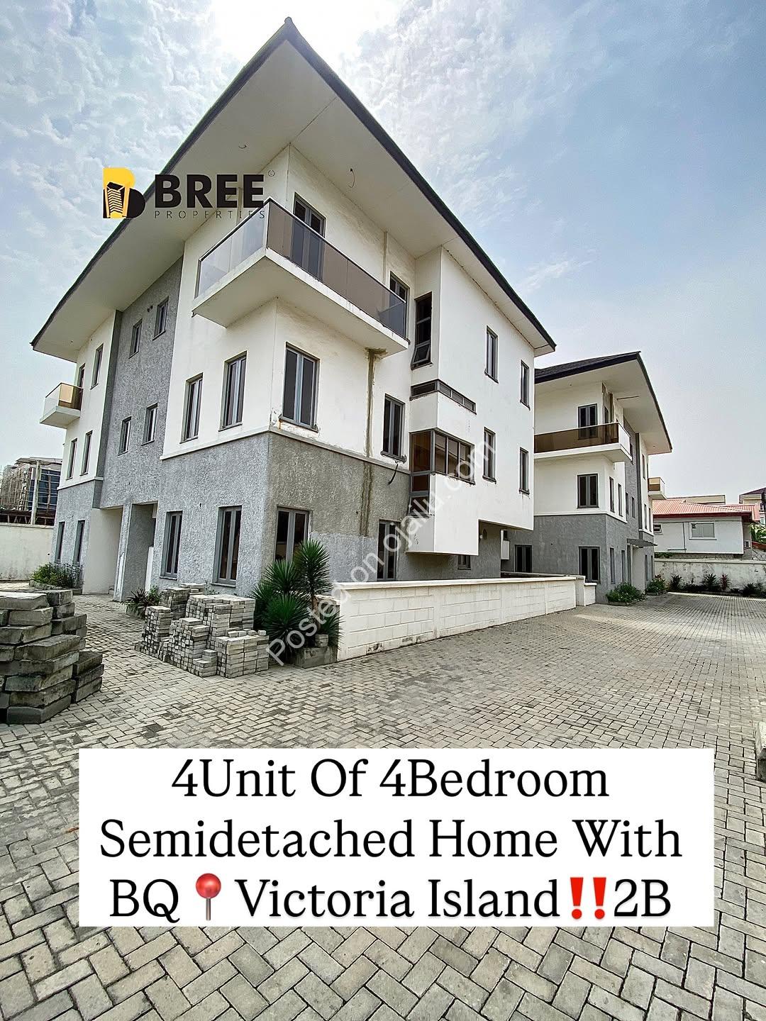 Lekki Phase 1’s Finest: 4 New Semidetached Homes