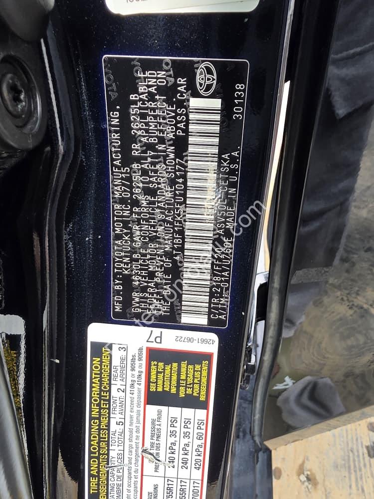 2016 Toyota Camry: Sport Edition, Fully Loaded, 14.5M