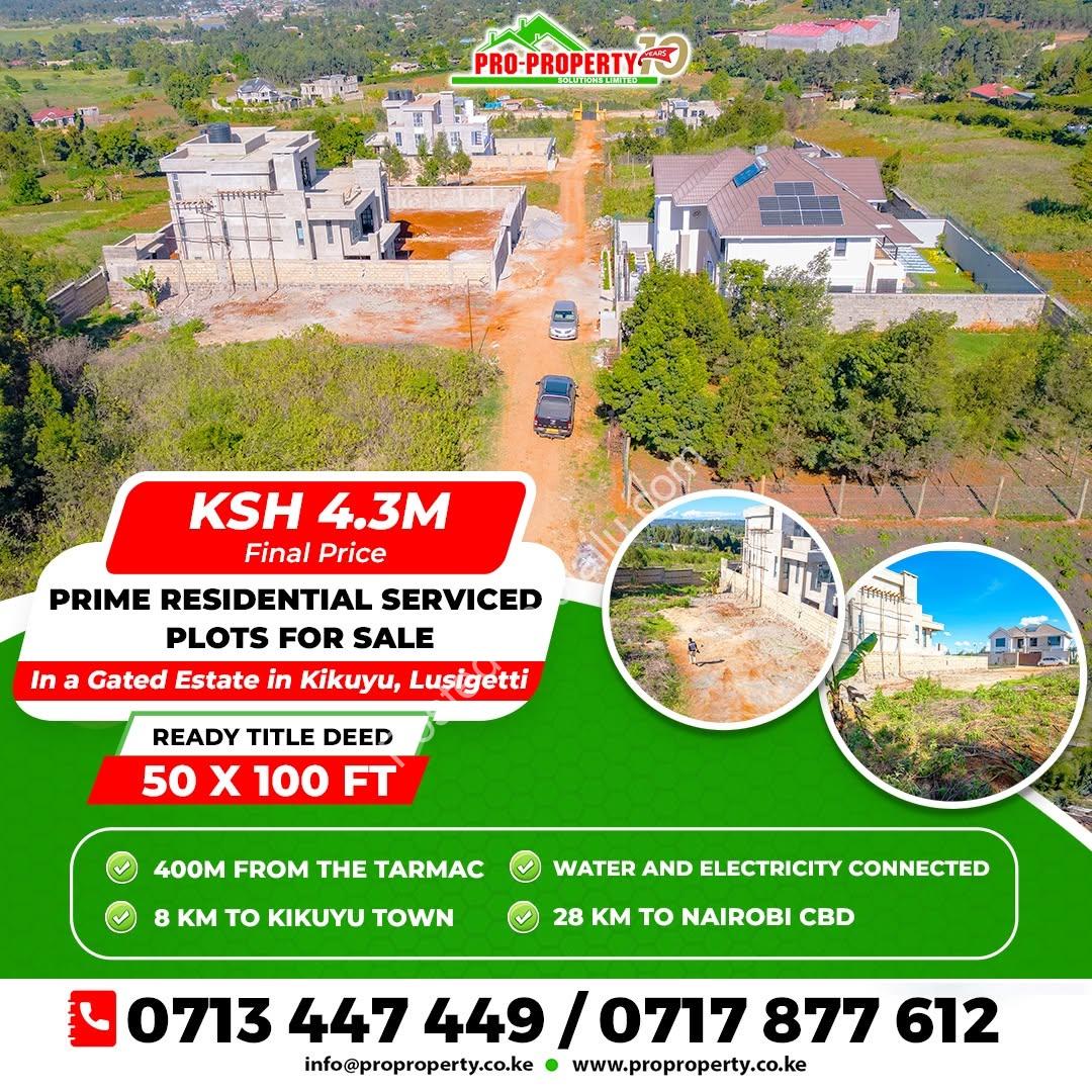 Secure Your Dream Plot in Kikuyu’s Premier Gated Estate