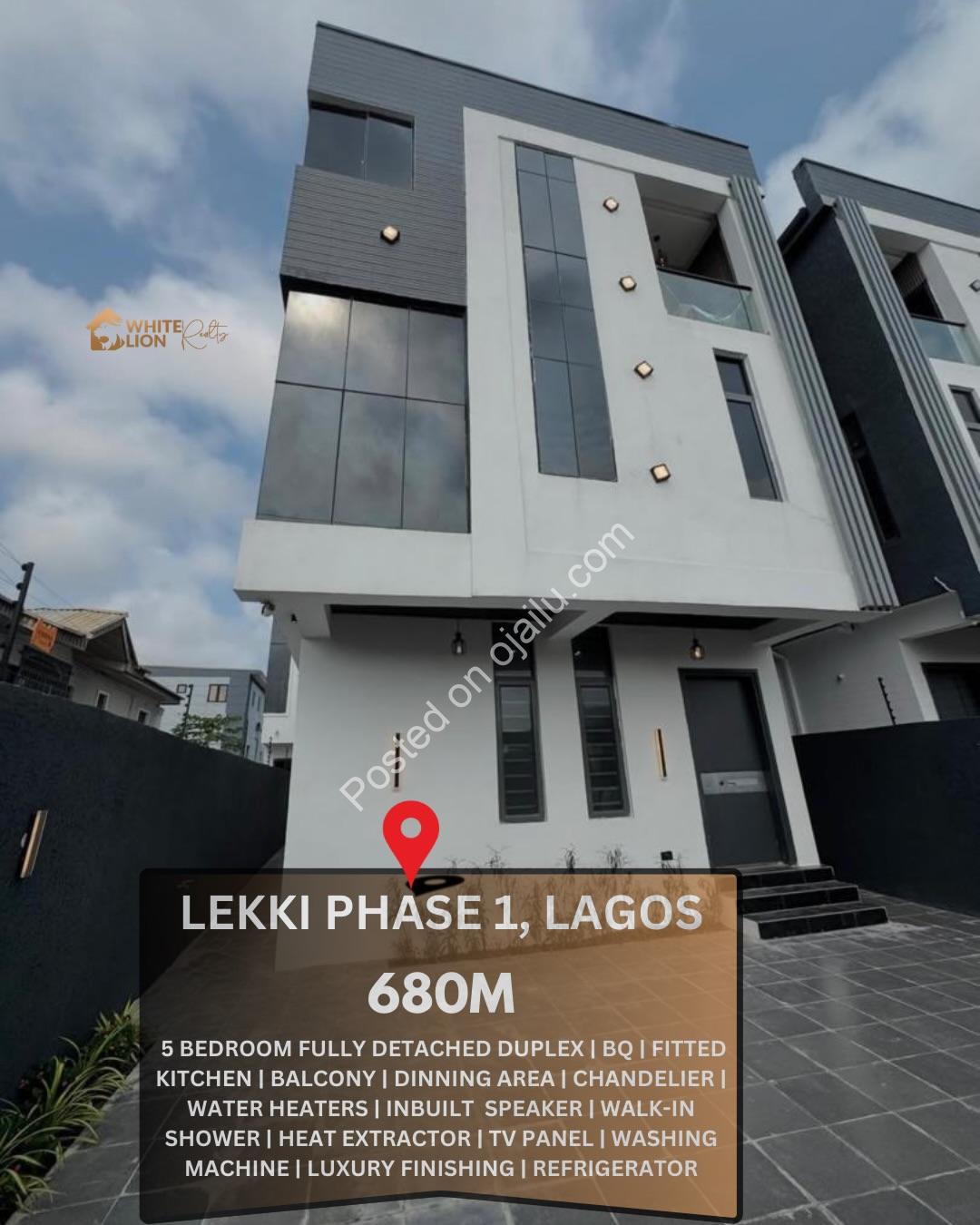 Lekki’s Ultimate 5-Bedroom Haven with BQ & Resort-Style Living