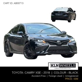 Unleash the Black Beast: 2018 Camry XSE