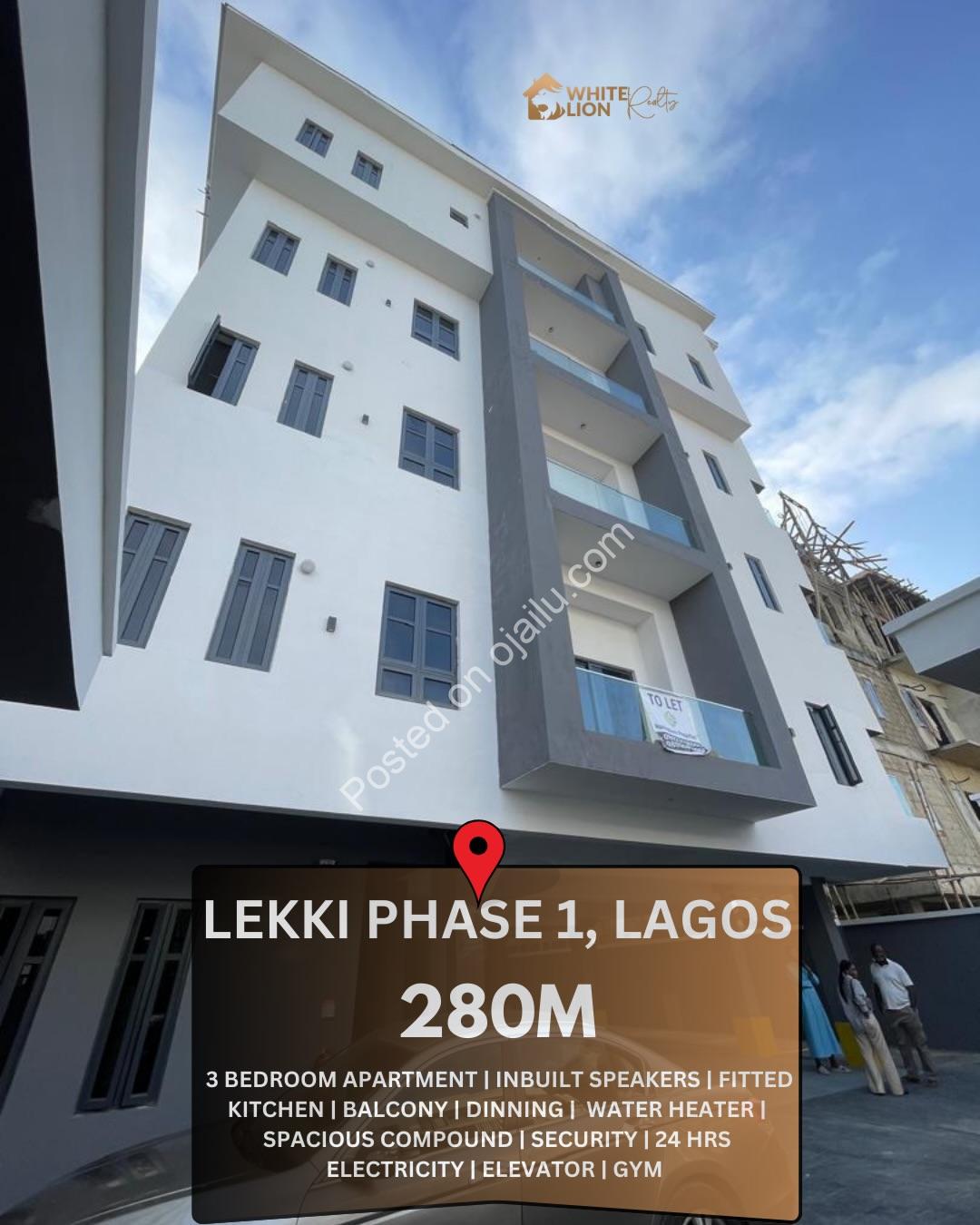 Lekki Phase 1 Gem: 3-Bed with Gym & Prime Investment