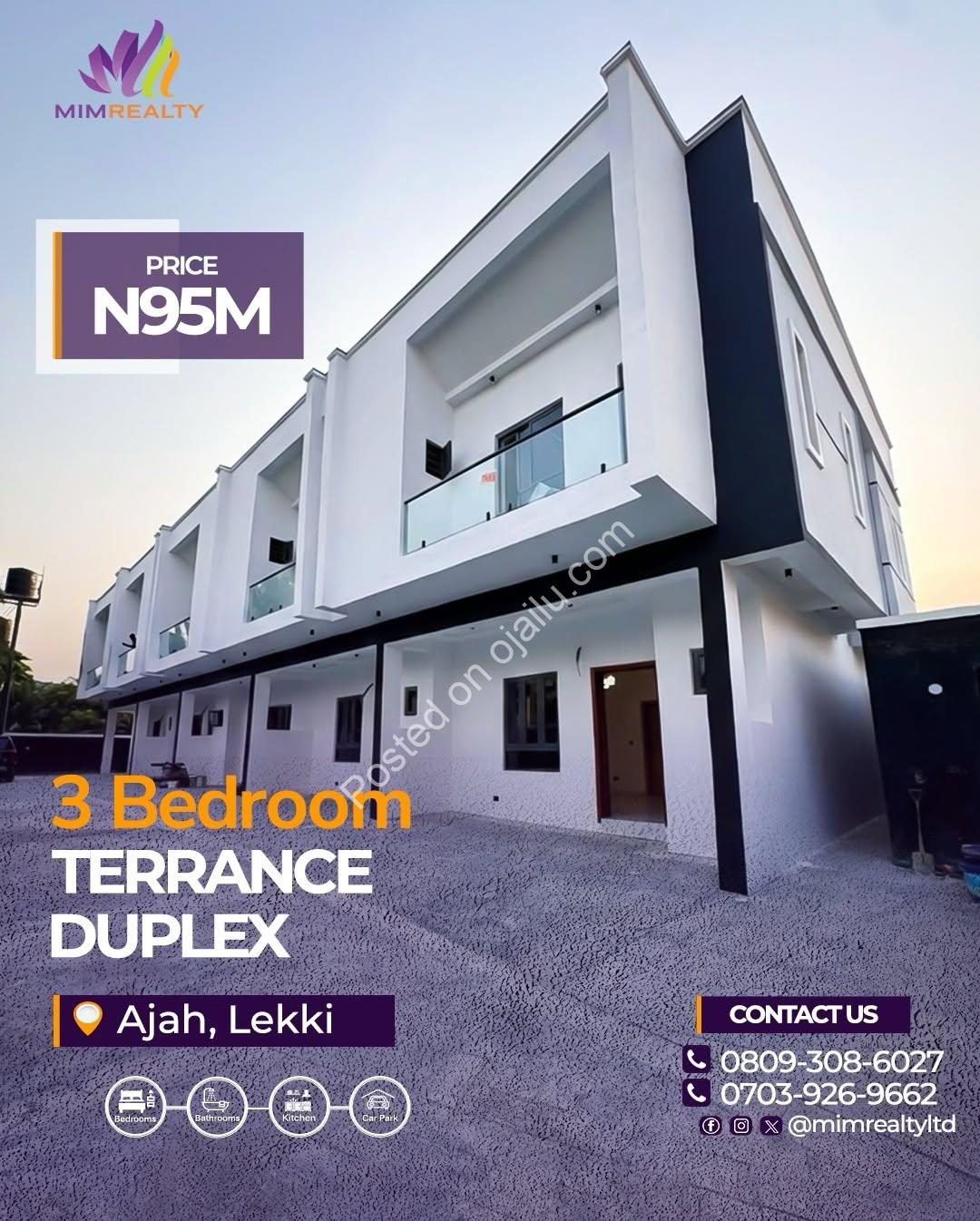 Dream Home in Lekki: 3BR Duplex with Premium Finishes