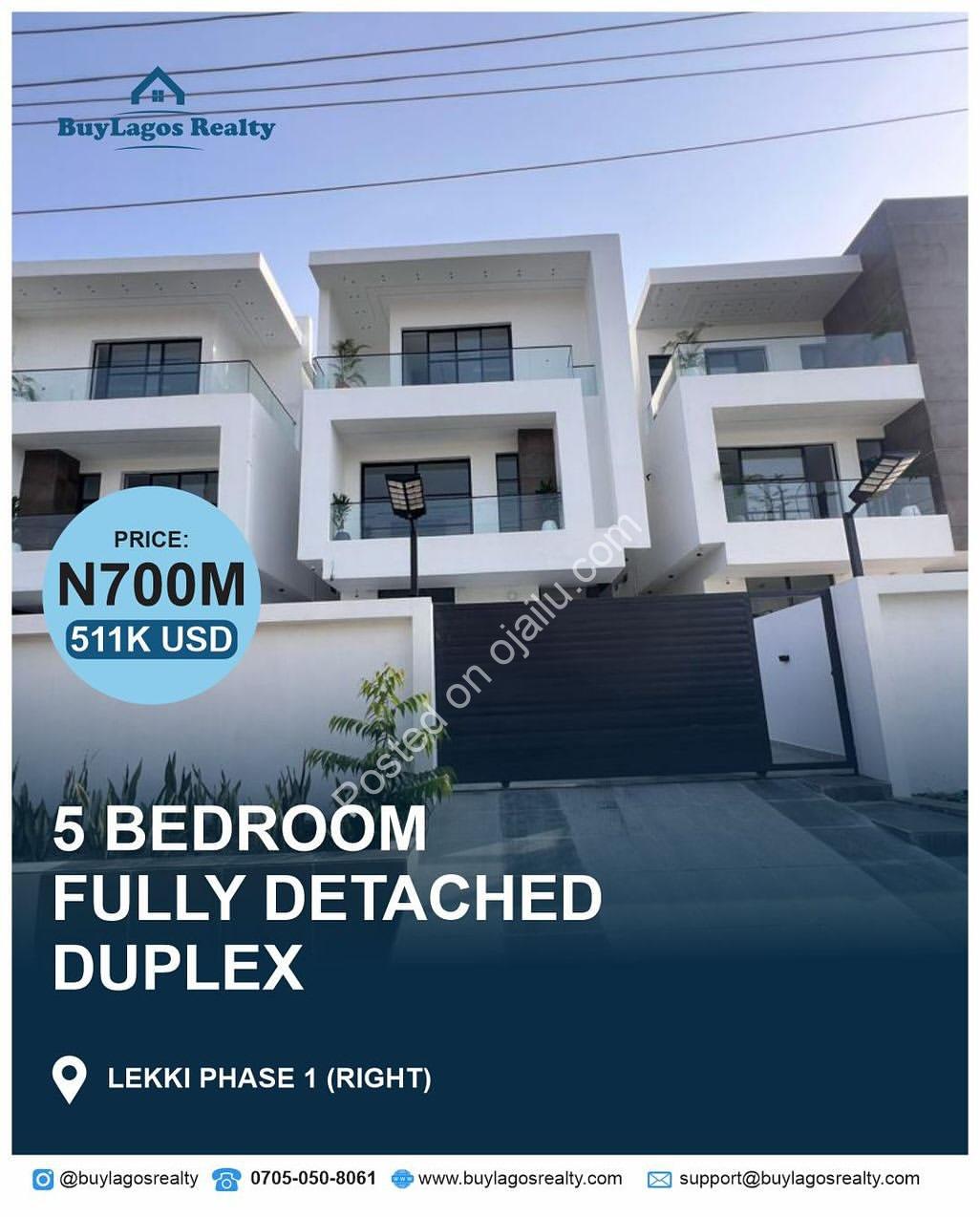 5-Bedroom Lekki Palace: En-Suite Luxury, 700M Naira