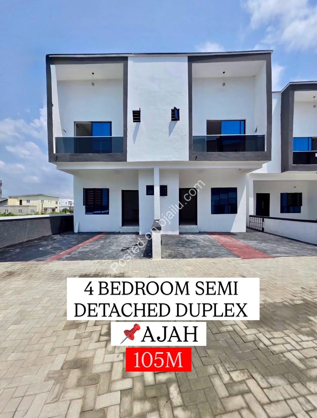 Move-In Ready 4BR Duplex with BQ in Lekki