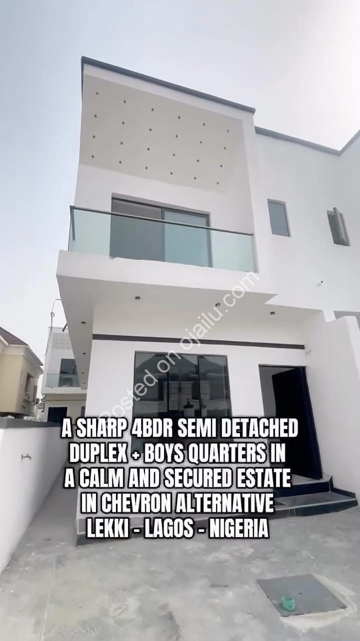 Serene 4-Bed Duplex with Boys Quarters in Ikota-Lekki