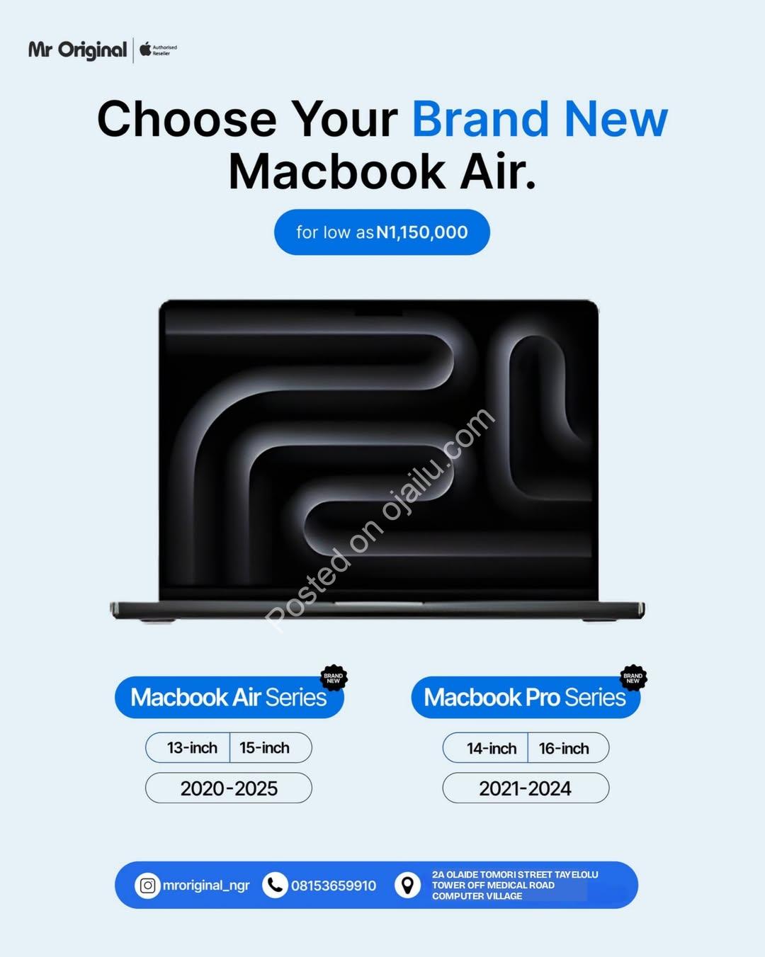 Unleash Your Genius: New MacBooks from ₦1.15M!