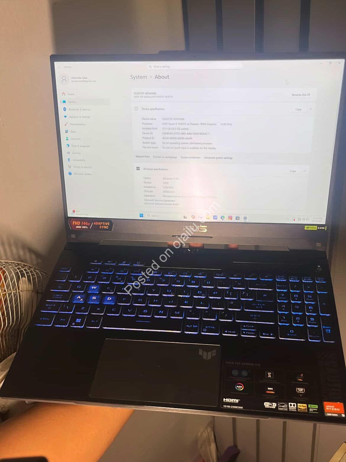 Unleash Gaming Fury: ASUS TUF A15 with RTX 4070 Power