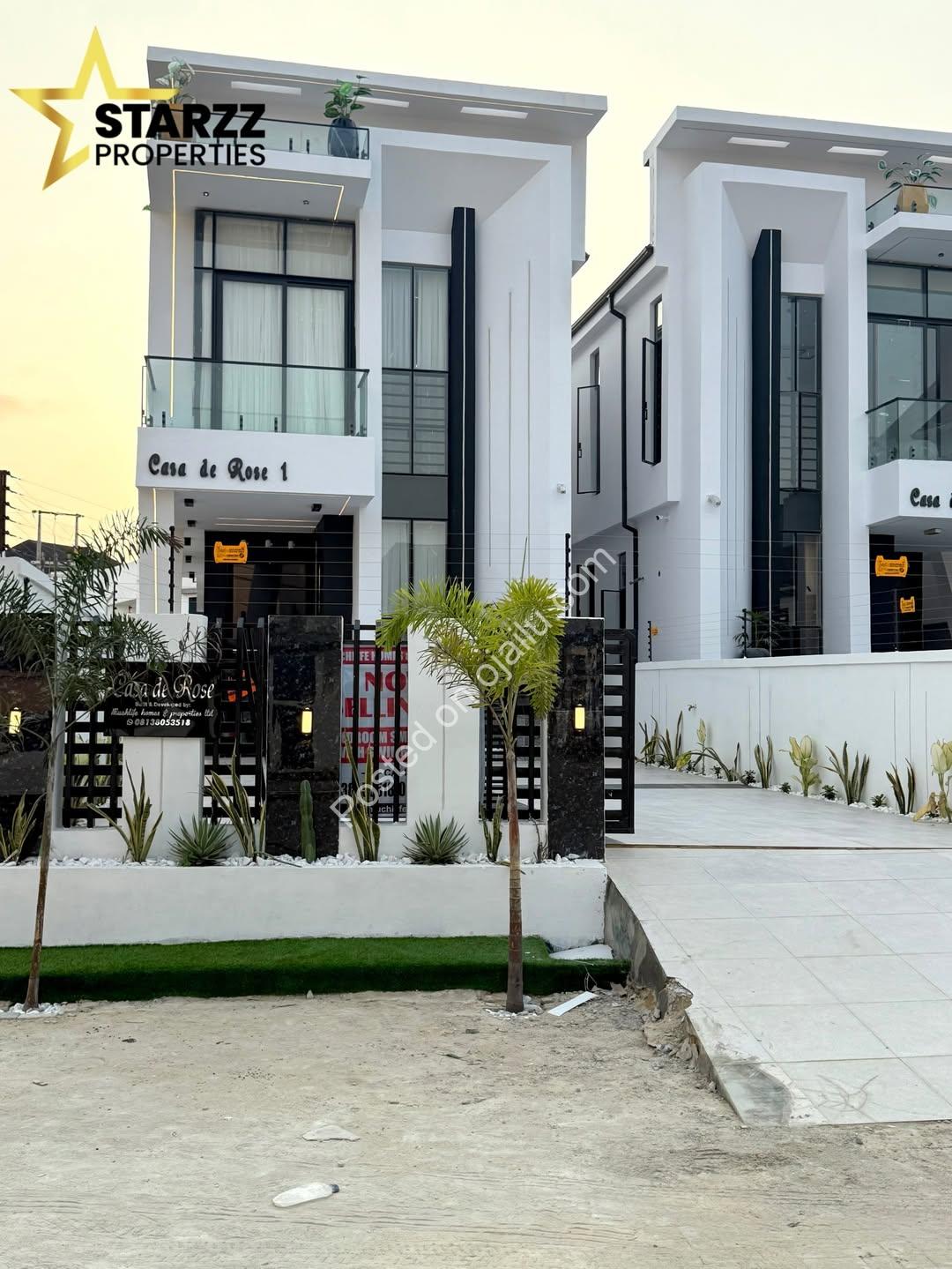 Sleek 5-Bed Oasis with Resort-Style Pool in Ikota